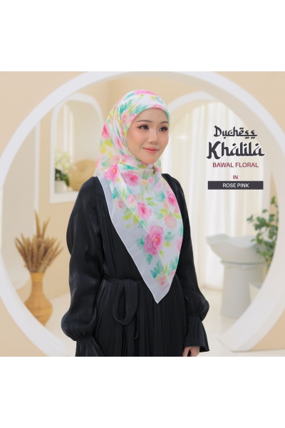 BAWAL FLORAL KHALILA - ROSE PINK